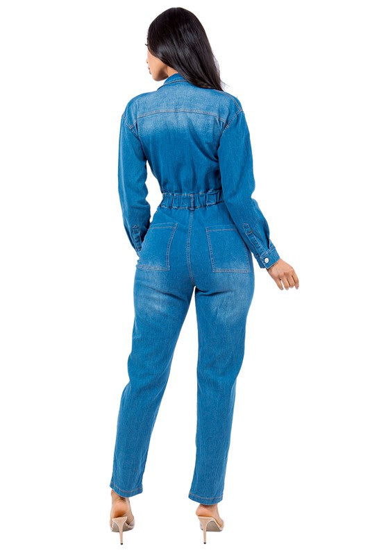 SEXY DENIM JUMPSUIT - Classique Collection
