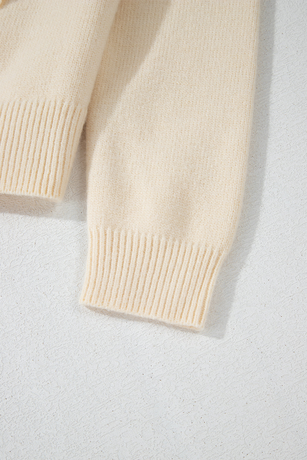 Bowknot Front V Neck Long Sleeve Cardigan - ClassiQ