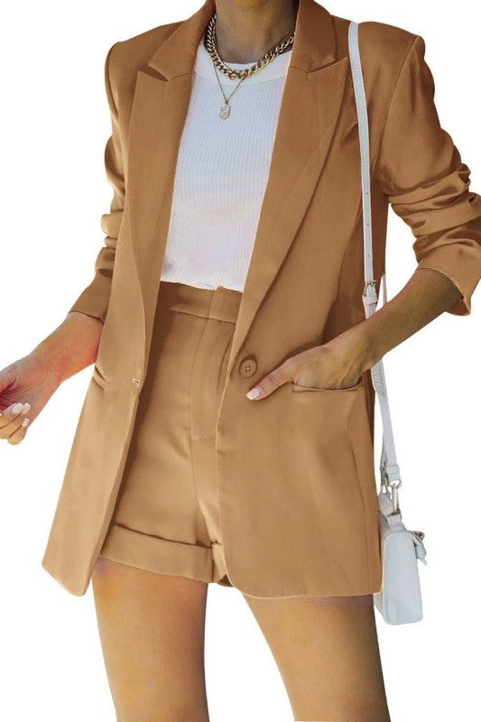 Two piece blazer and shorts set - Classique Collection