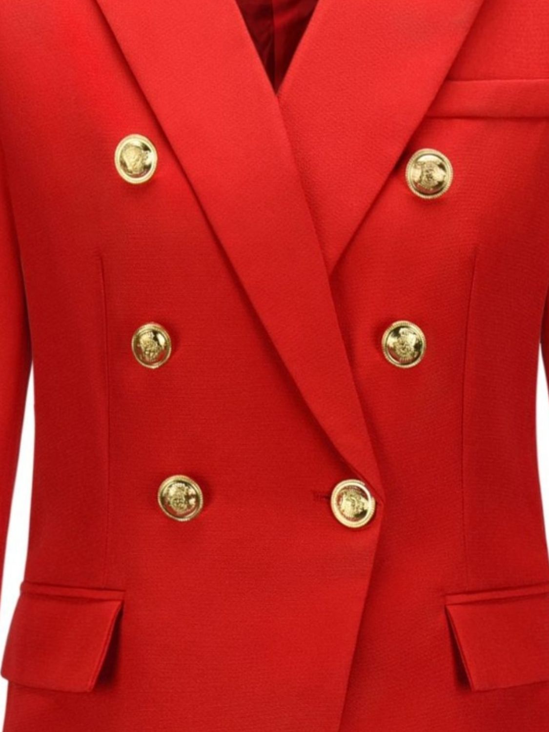 Lapel Collar Long Sleeve Blazer - Classique Collection