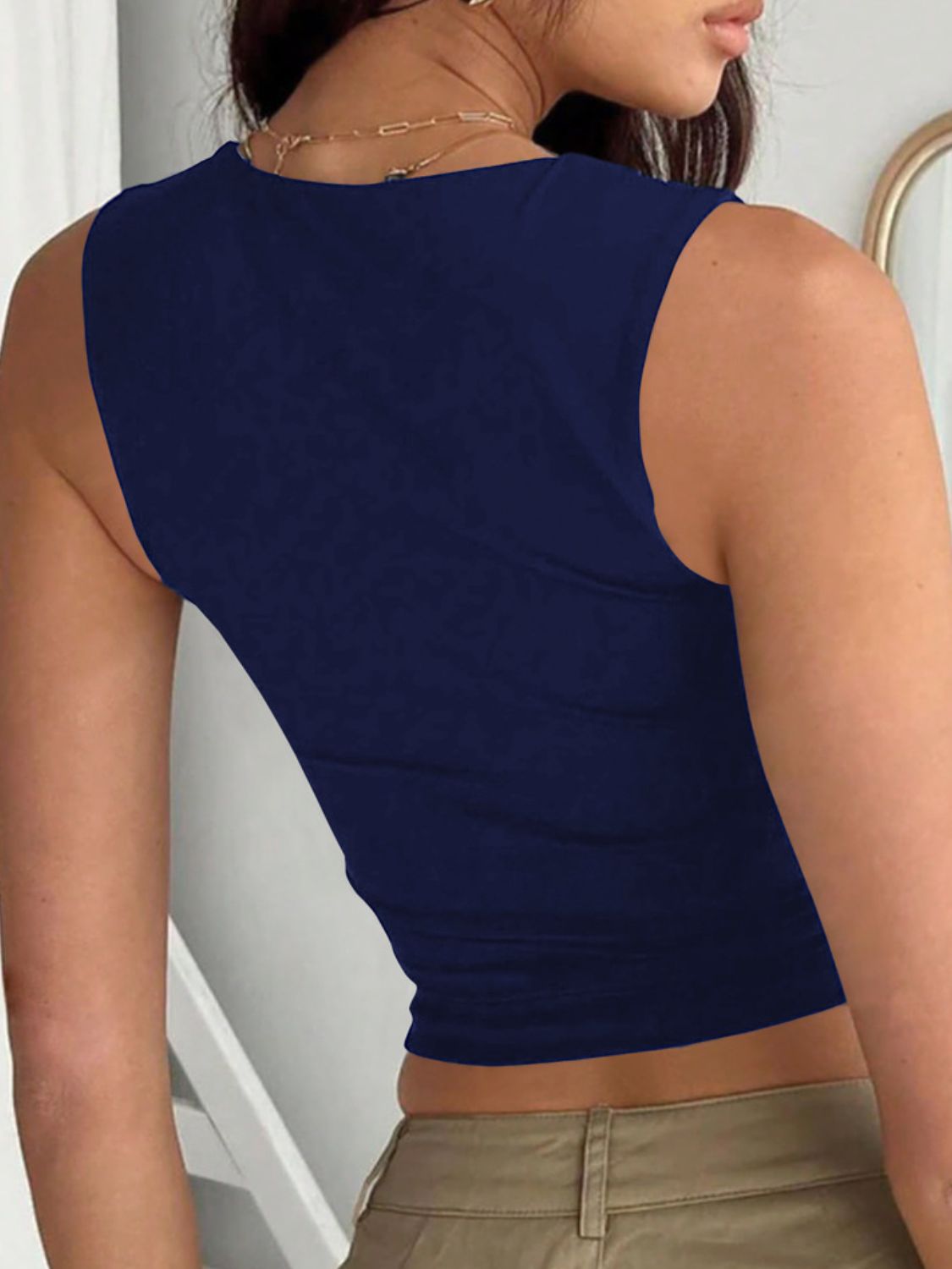Devine Square Neck Wide Strap Tank - Classique Collection