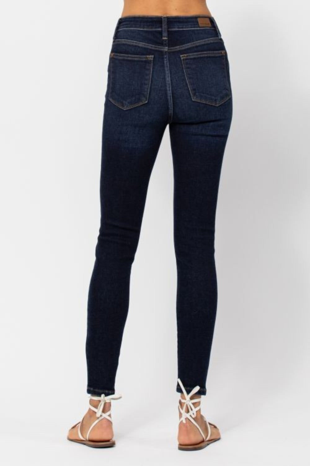 Judy Blue Full Size High Waist Handsand Skinny Jeans - Classique Collection