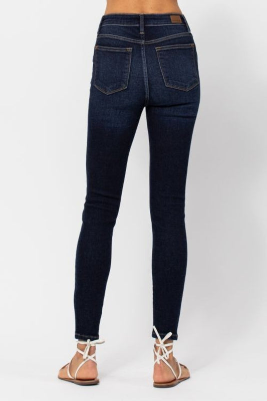 Judy Blue Full Size High Waist Handsand Skinny Jeans - Classique Collection