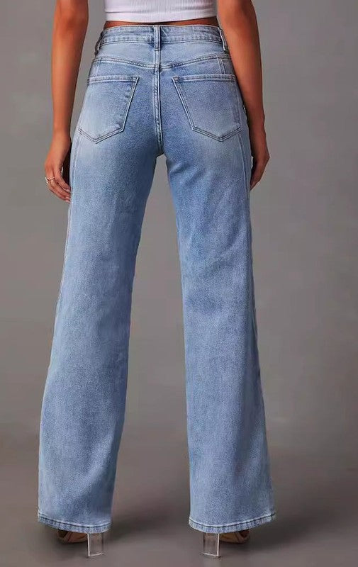 High waisted denim jeans - Classique Collection