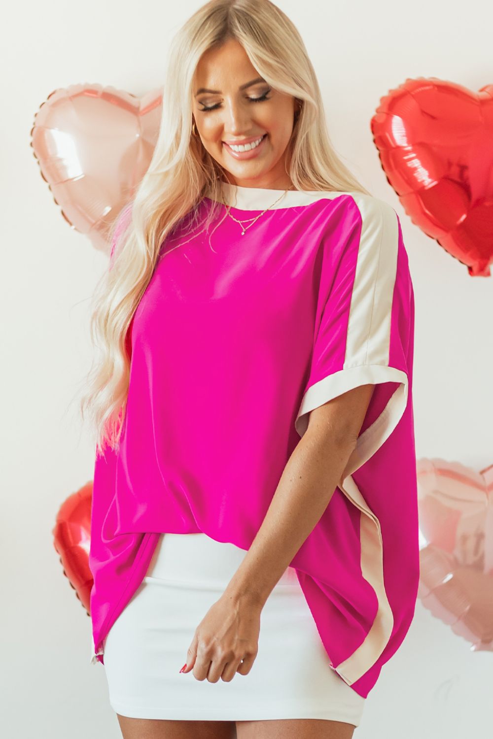 Boat Neck Half Sleeve Blouse - Classique Collection