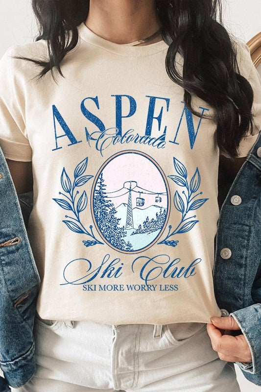 Aspen Ski Club Graphic Plus Tee - ClassiQ
