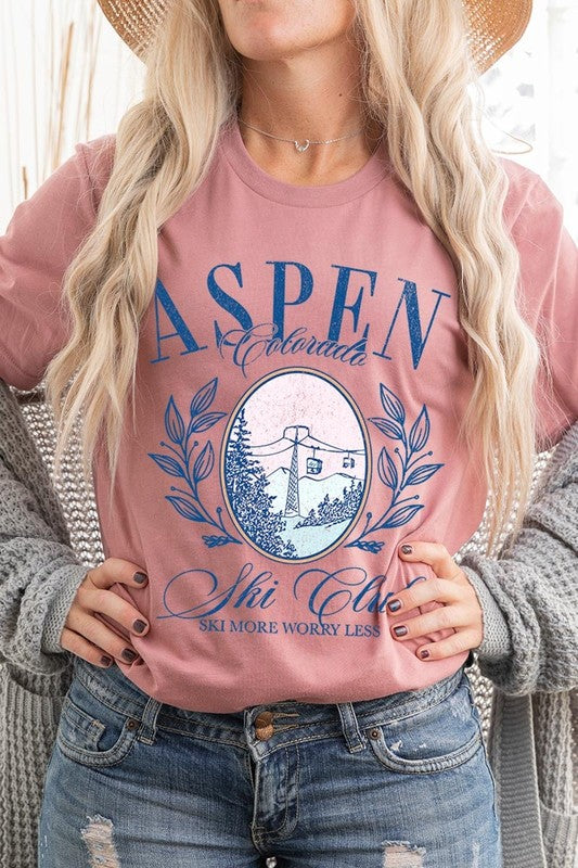Aspen Ski Club Graphic Plus Tee - ClassiQ