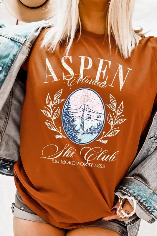 Aspen Ski Club Graphic Plus Tee - ClassiQ