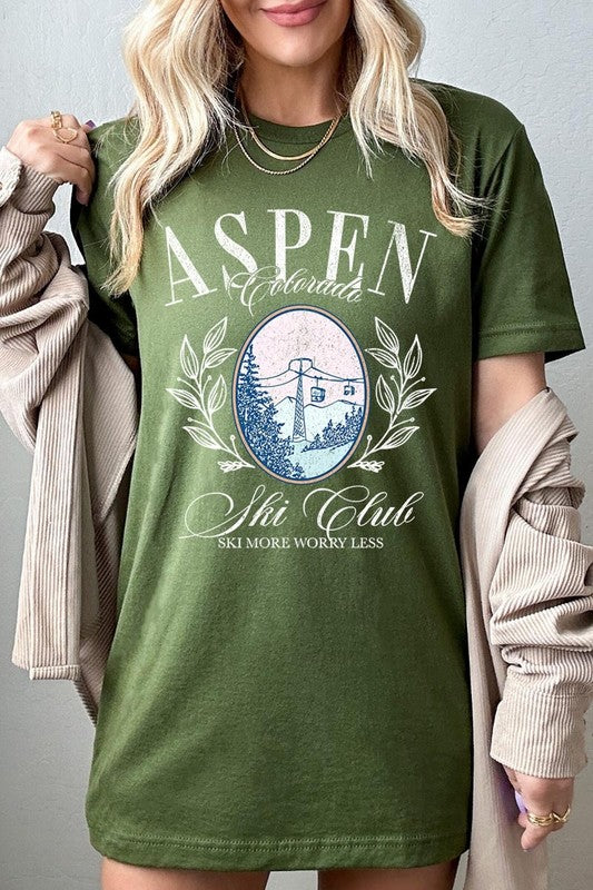 Aspen Ski Club Graphic Plus Tee - ClassiQ