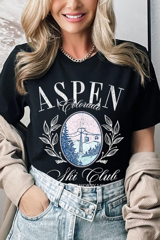 Aspen Ski Club Graphic Plus Tee - ClassiQ