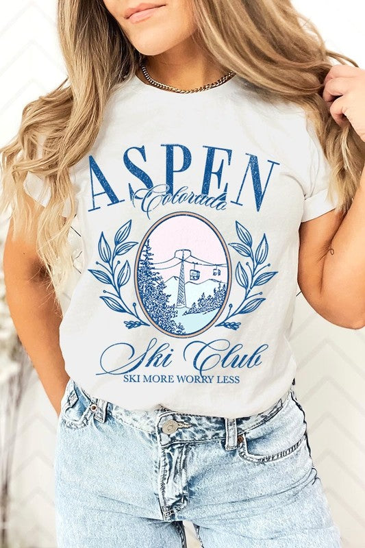 Aspen Ski Club Graphic Plus Tee - ClassiQ