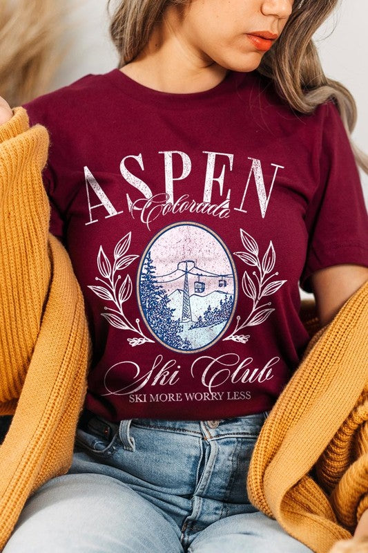 Aspen Ski Club Graphic Plus Tee - ClassiQ