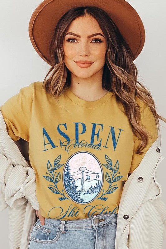 Aspen Ski Club Graphic Plus Tee - ClassiQ