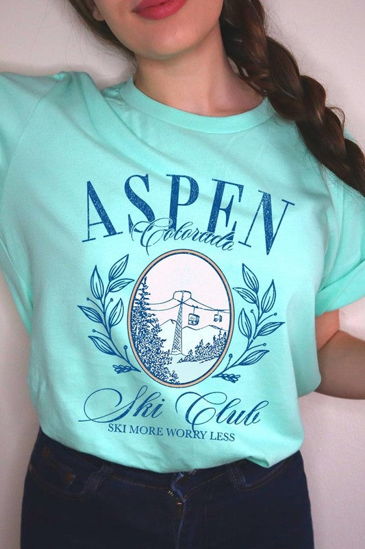 Aspen Ski Club Graphic Plus Tee - ClassiQ
