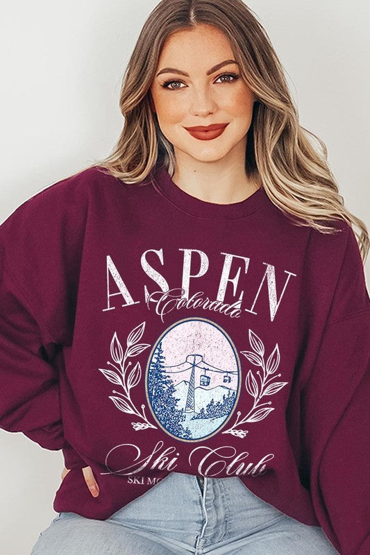 Aspen Ski Club Graphic Plus Sweatshirt - ClassiQ