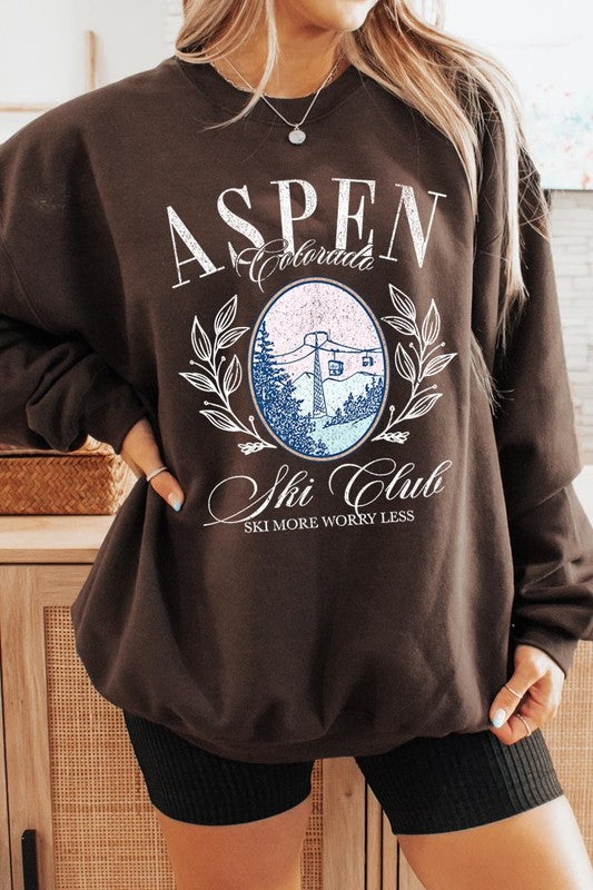 Aspen Ski Club Graphic Plus Sweatshirt - ClassiQ