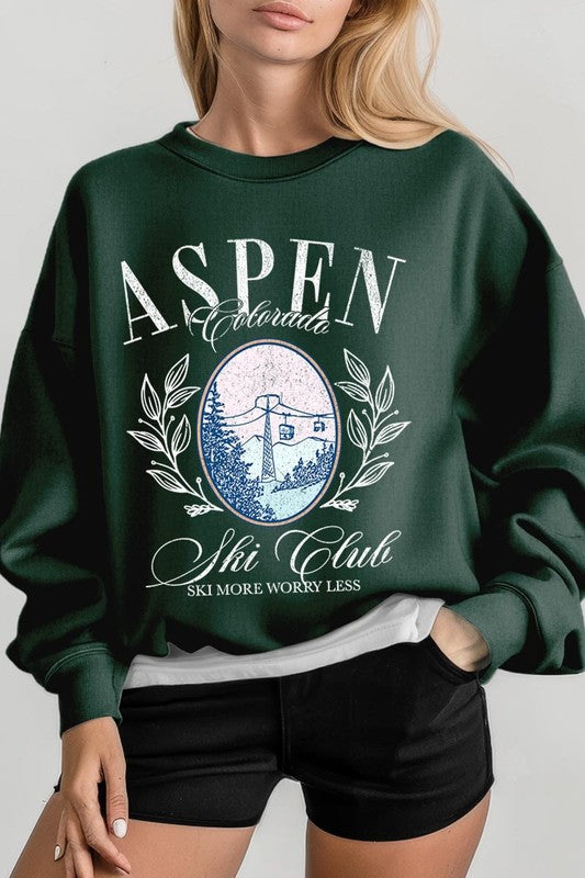 Aspen Ski Club Graphic Plus Sweatshirt - ClassiQ