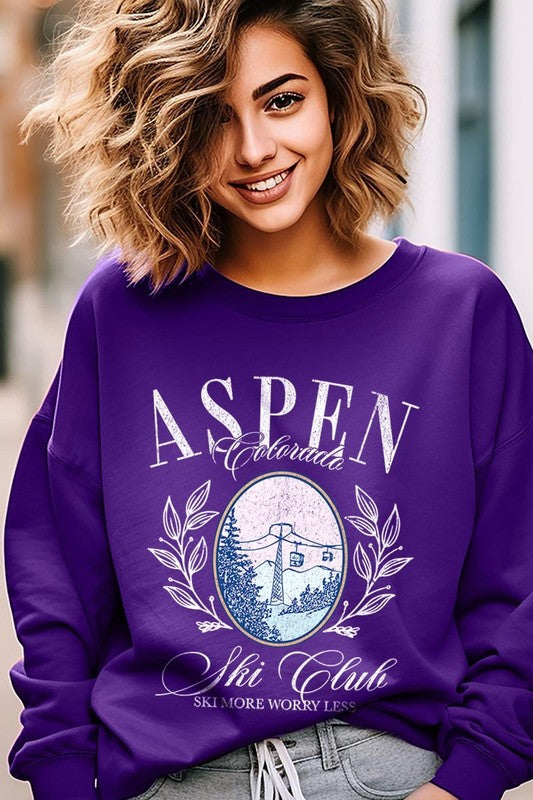 Aspen Ski Club Graphic Plus Sweatshirt - ClassiQ
