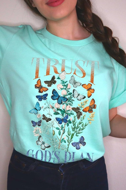 Trust God's Plan Christian Graphic Plus Tee - Classique Collection
