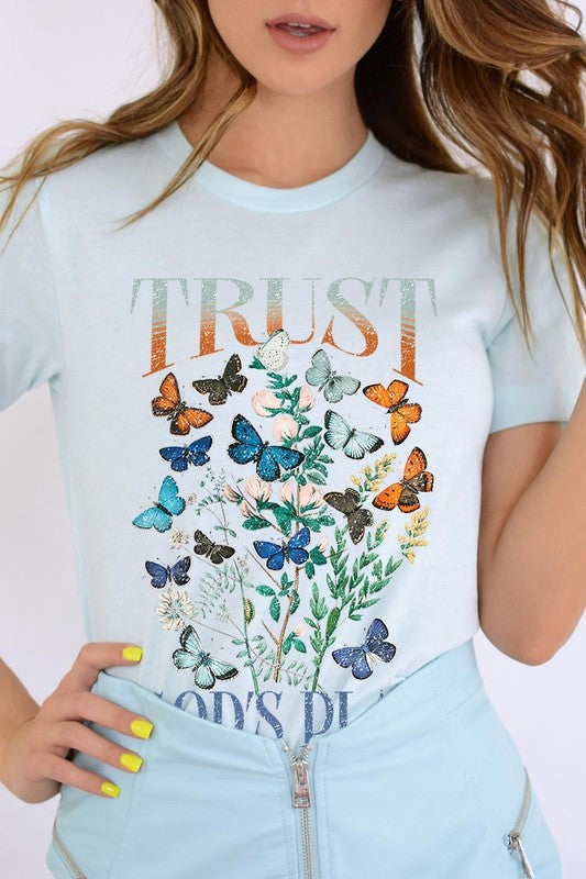 Trust God's Plan Christian Graphic Plus Tee - Classique Collection