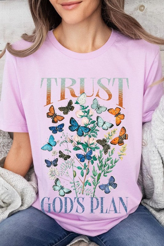 Trust God's Plan Christian Graphic Plus Tee - Classique Collection
