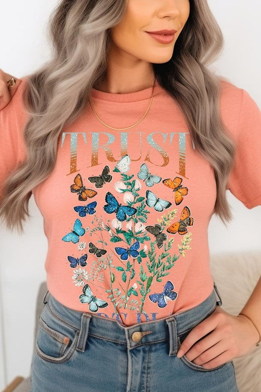 Trust God's Plan Christian Graphic Plus Tee - Classique Collection