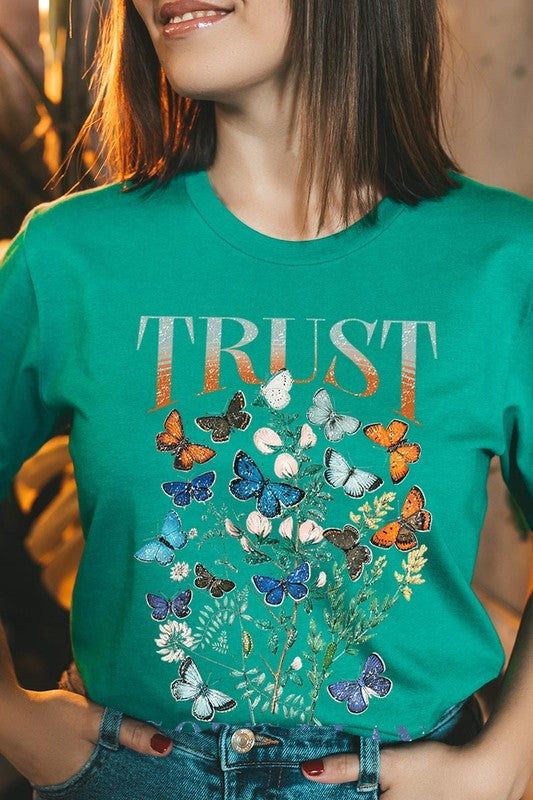 Trust God's Plan Christian Graphic Plus Tee - Classique Collection