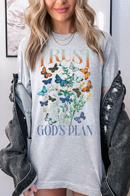Trust God's Plan Christian Graphic Plus Tee - Classique Collection