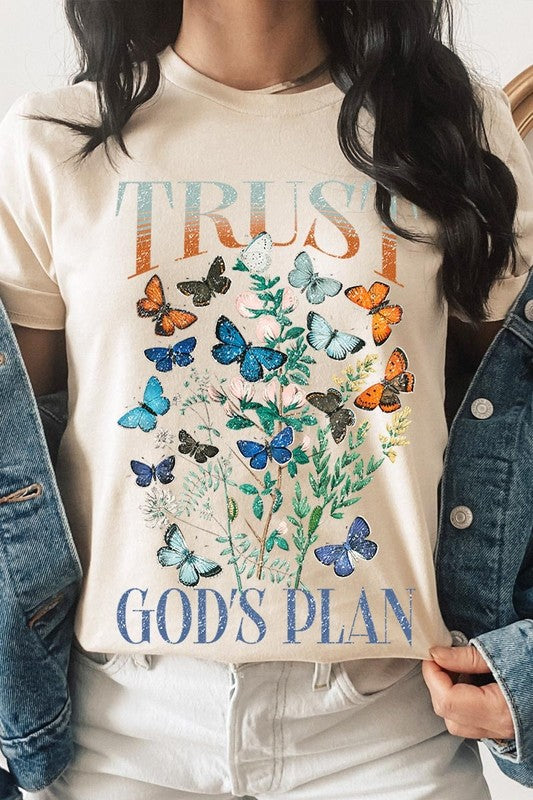 Trust God's Plan Christian Graphic Plus Tee - Classique Collection
