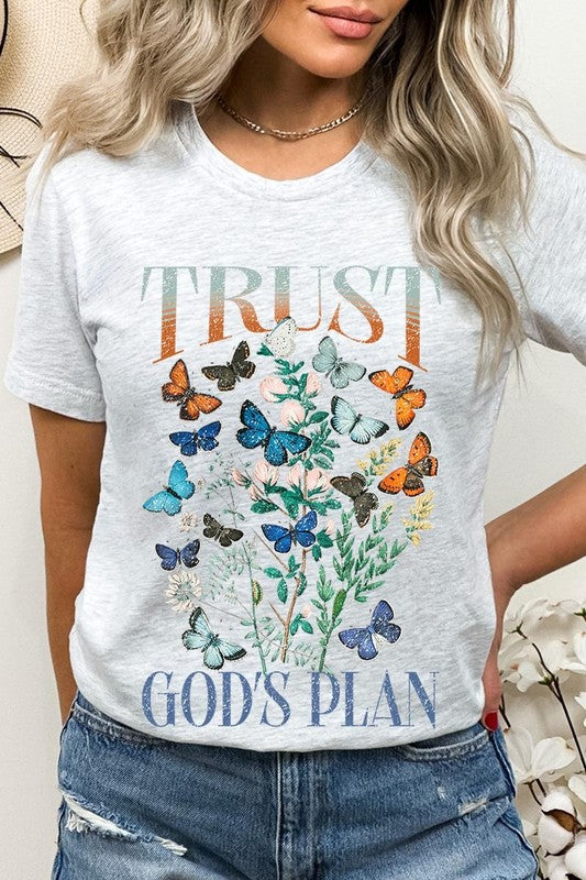 Trust God's Plan Christian Graphic Plus Tee - Classique Collection