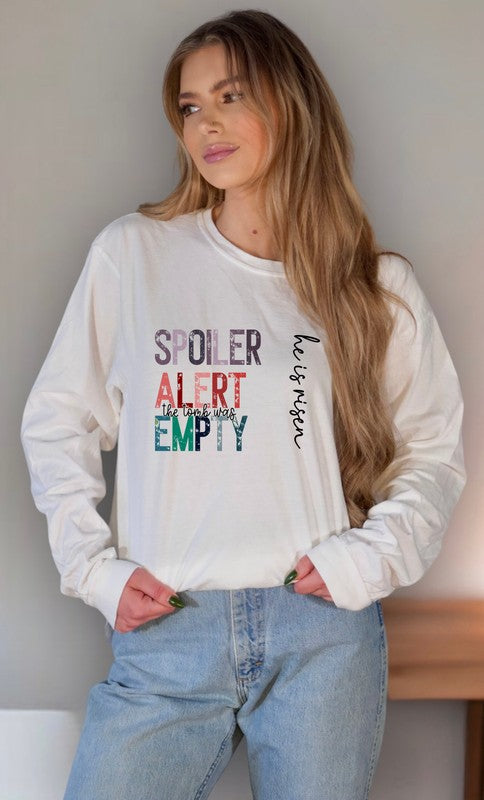 Spoiler Alert the tomb was empty Long Sleeve Tee - Classique Collection