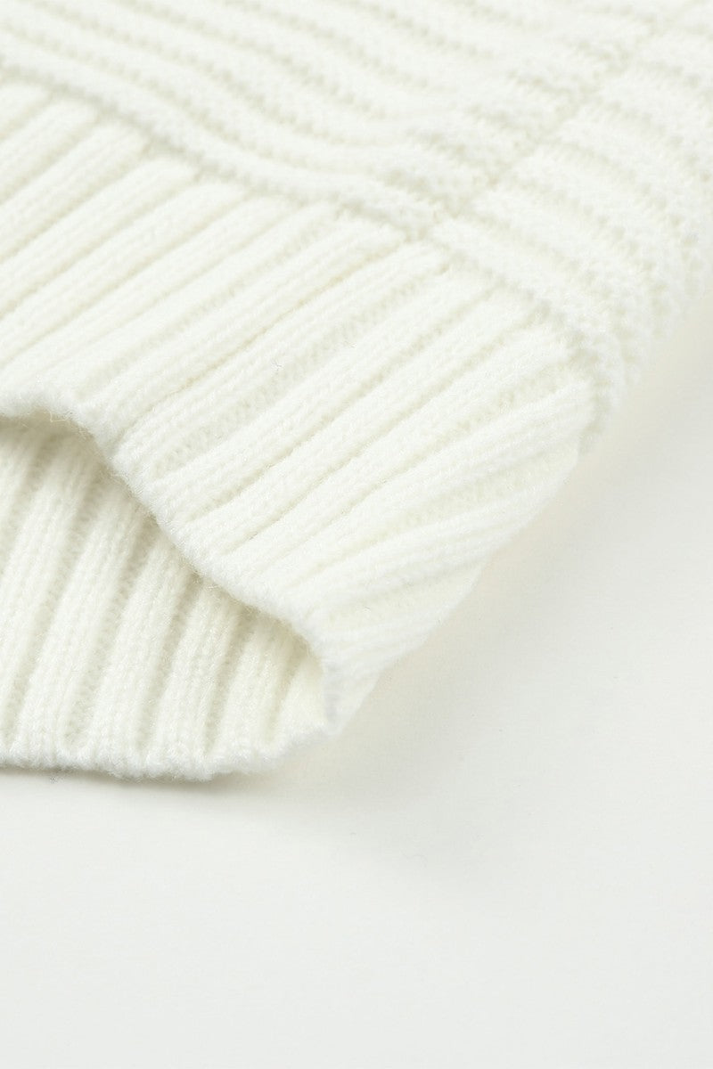 Color Block Round Neck Long Sleeve Sweater - ClassiQ