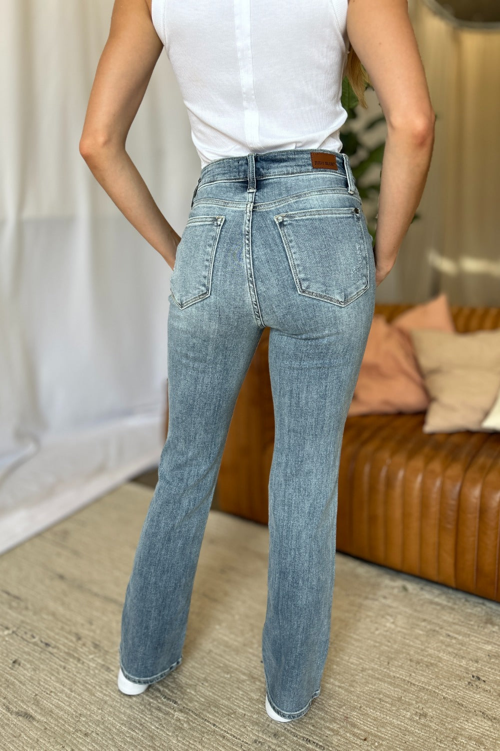 Judy Blue Full Size Medium Rise Bootcut Jeans - Classique Collection