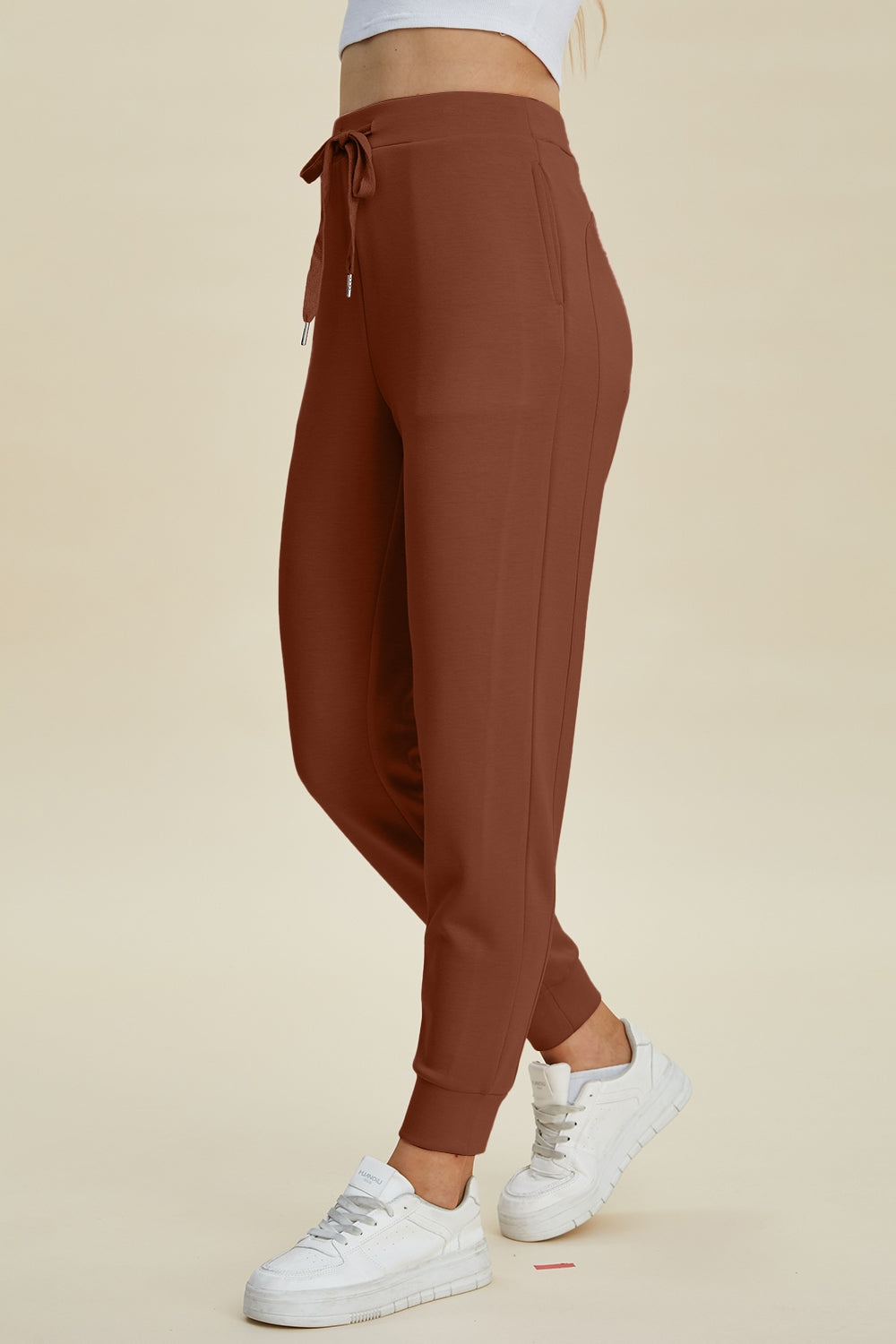 Basic Bae Full Size Air Scuba Drawstring High Waist Joggers - Classique Collection