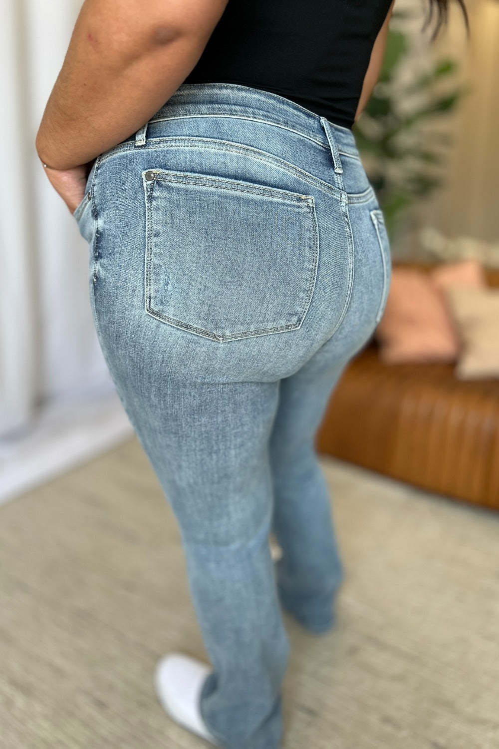 Judy Blue Full Size Medium Rise Bootcut Jeans - Classique Collection