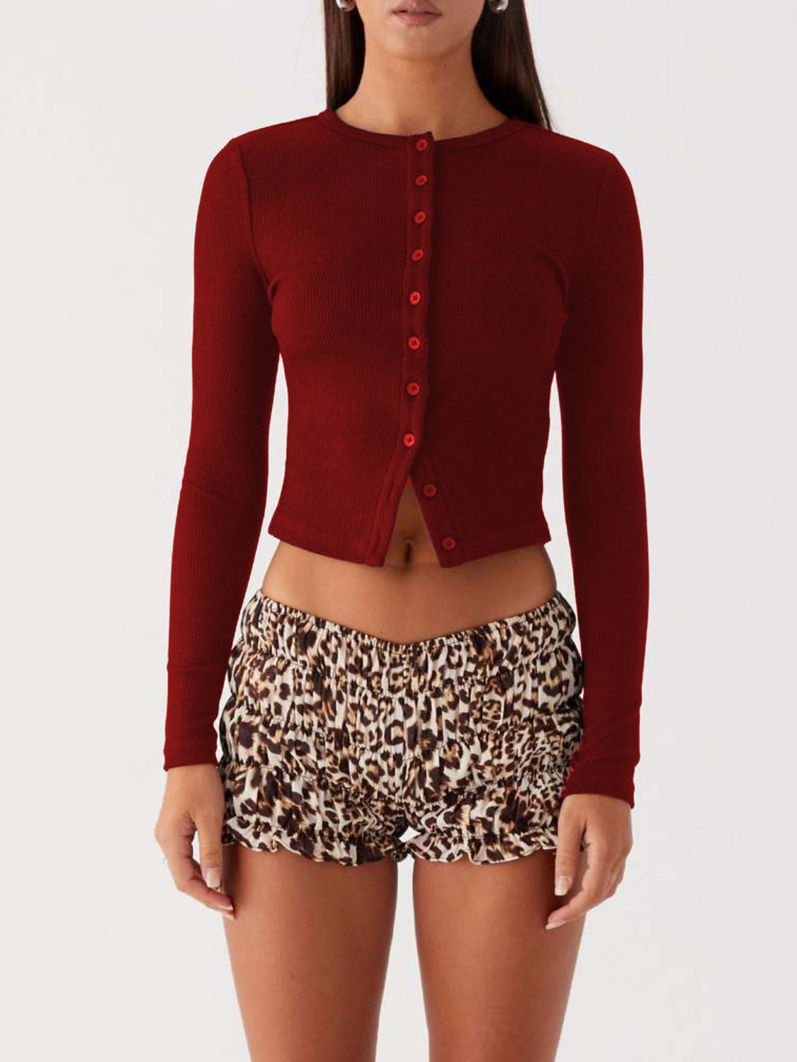 Button Down Long Sleeve T-Shirt - Classique Collection