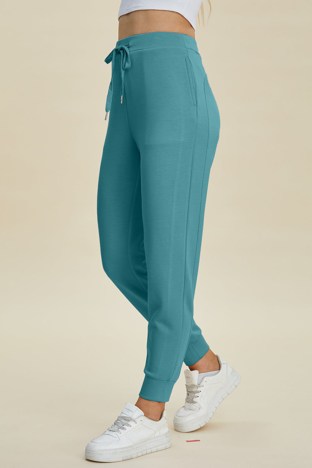Basic Bae Full Size Air Scuba Drawstring High Waist Joggers - Classique Collection
