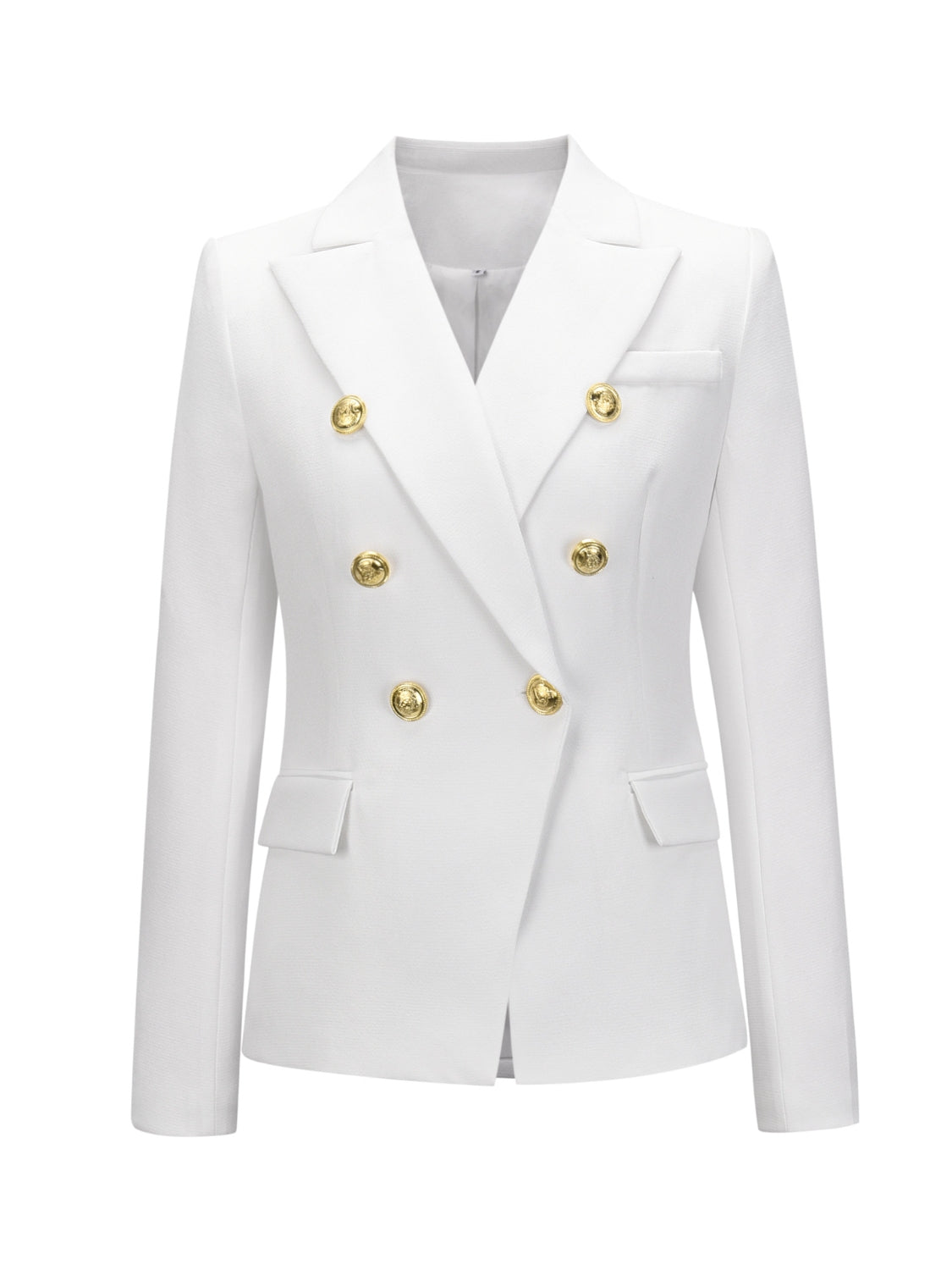 Lapel Collar Long Sleeve Blazer - Classique Collection