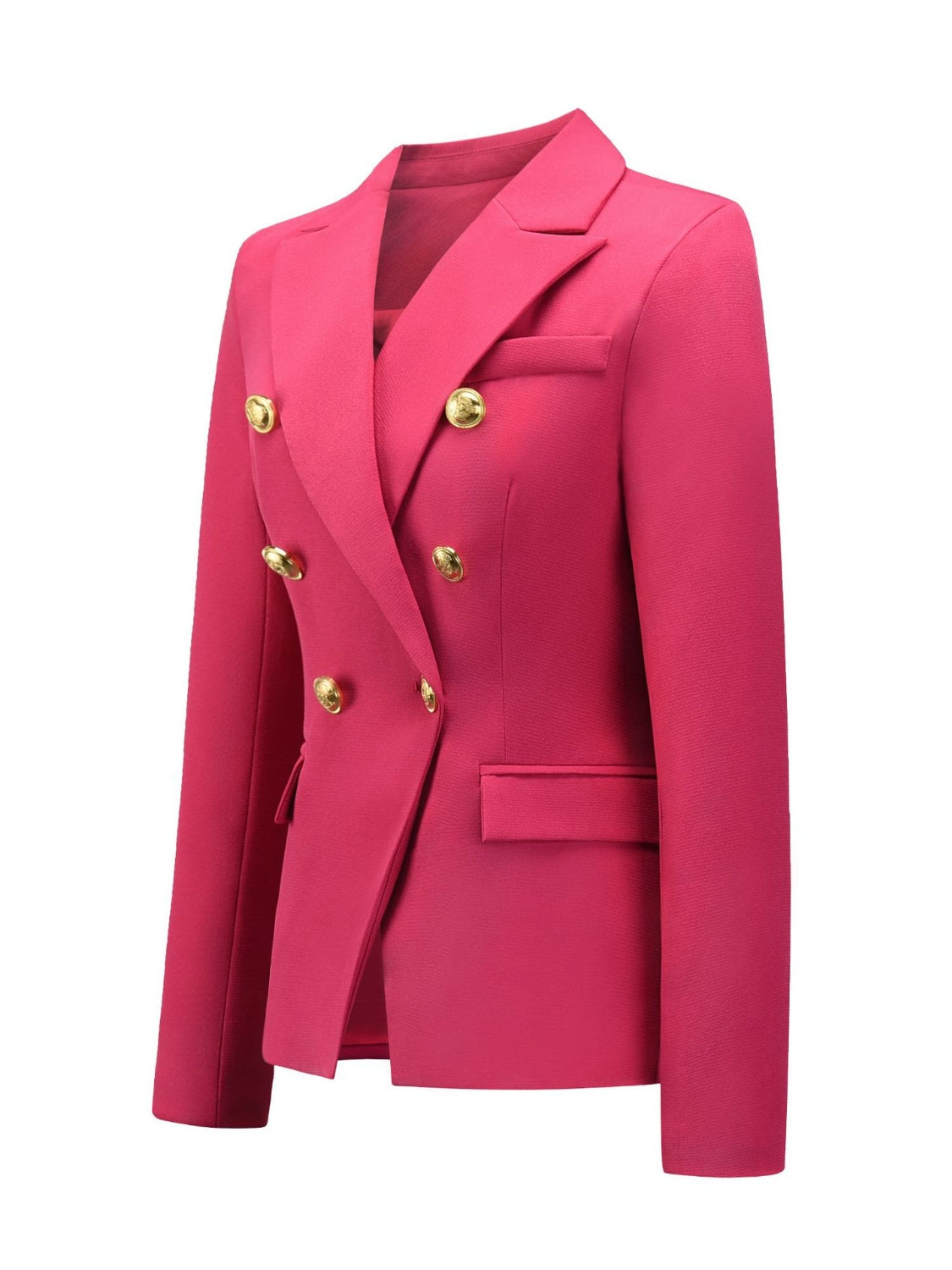Lapel Collar Long Sleeve Blazer - Classique Collection