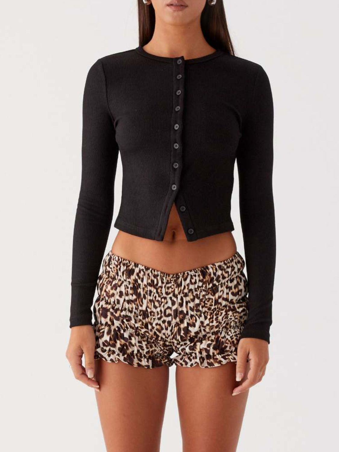 Button Down Long Sleeve T-Shirt - Classique Collection