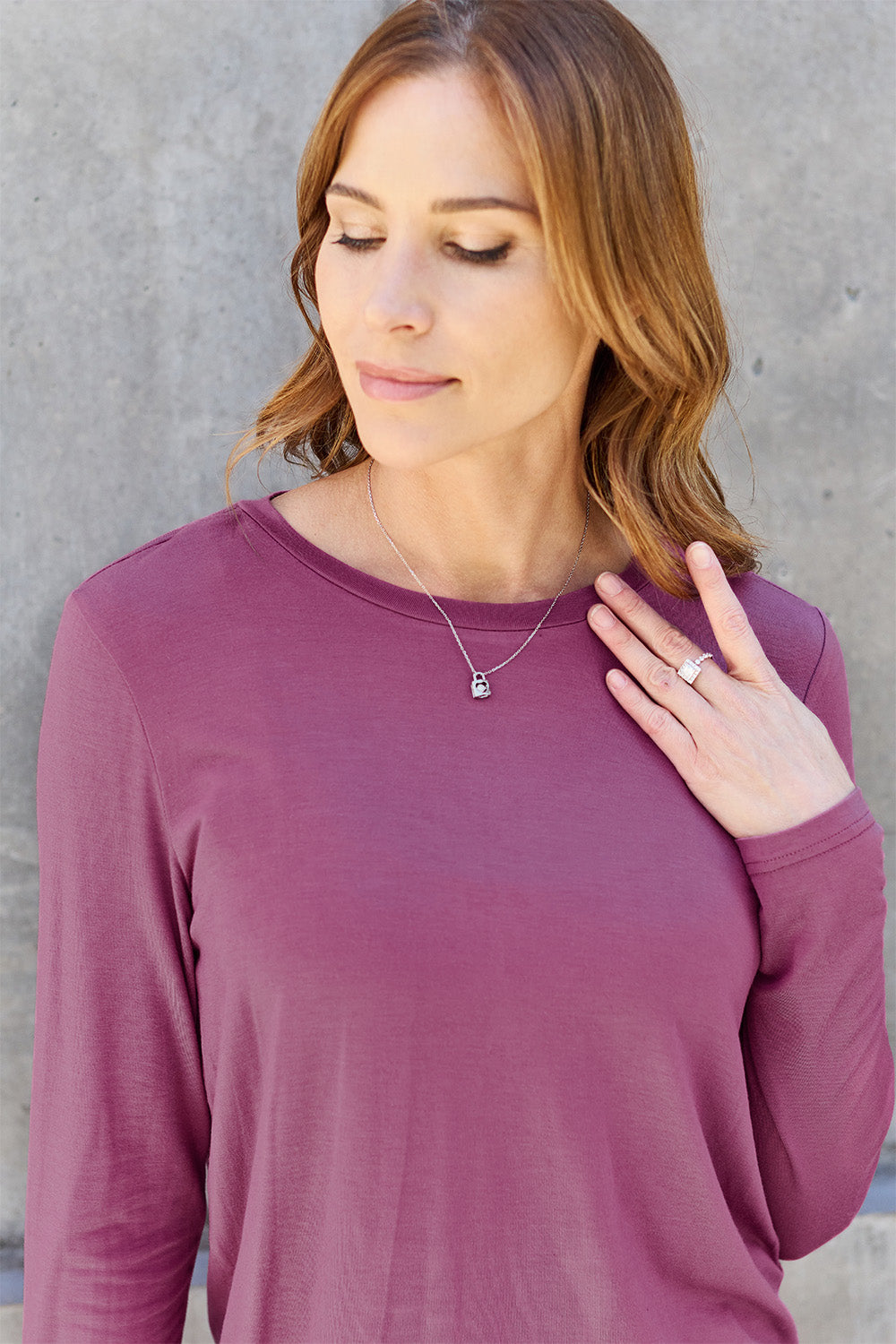 Basic Bae Full Size Round Neck Long Sleeve Top - Classique Collection