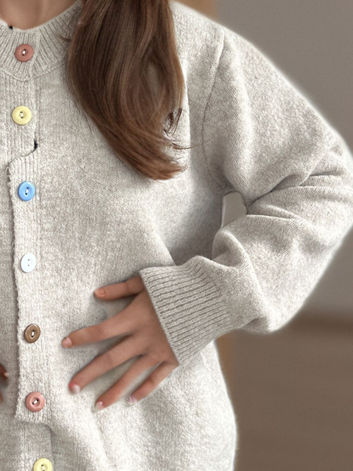 Button Down Long Sleeve Cardigan - ClassiQ