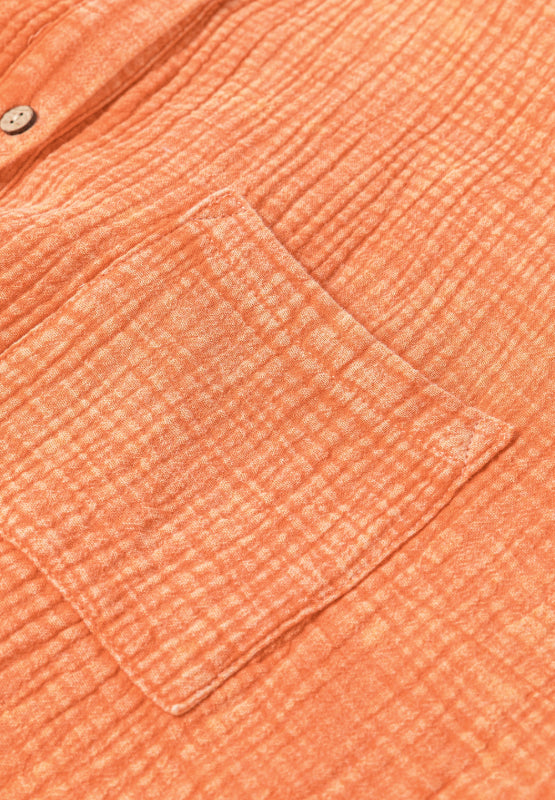 Pocketed Button Up Long Sleeve Shirt Dress - Classique Collection