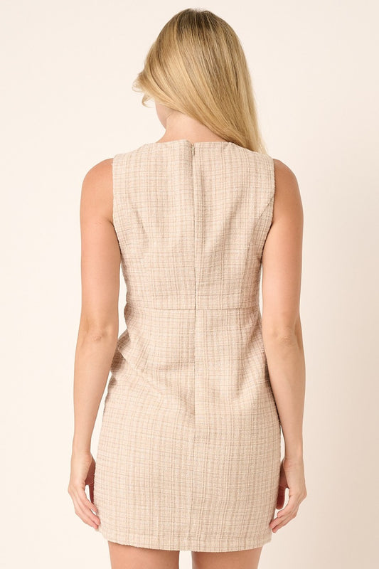 Mittoshop Tweed Sleeveless Mini Dress - Classique Collection
