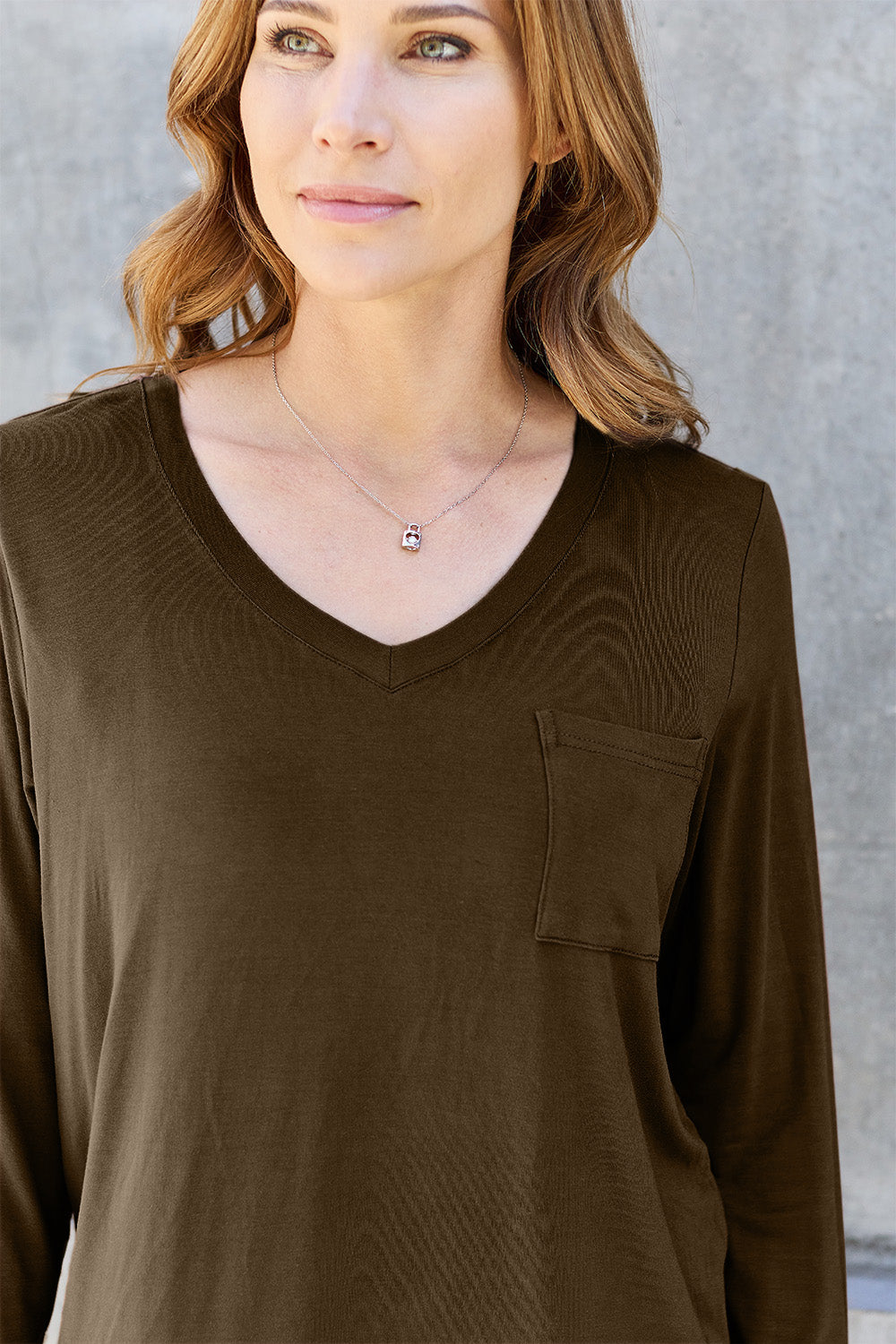 Basic Bae Full Size V-Neck Long Sleeve Top - Classique Collection