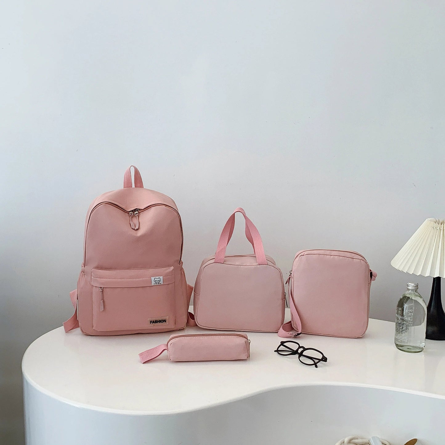 4 - Piece Canvas Bag SetBag
