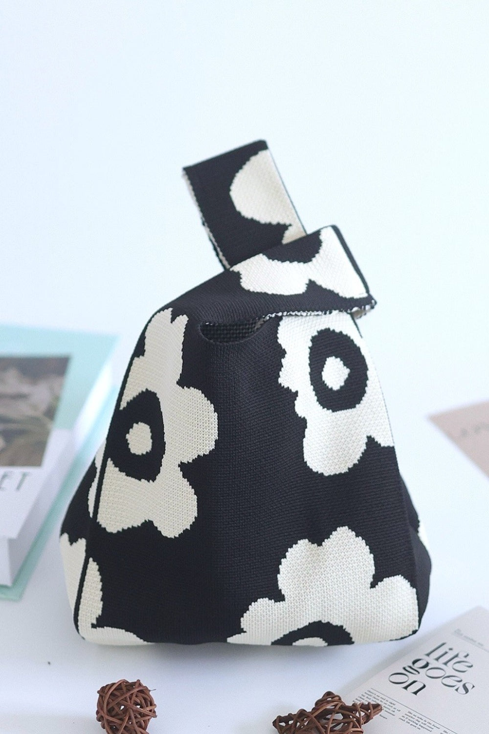 Zenana Flower Eco-Friendly Knitted Handbag - ClassiQ