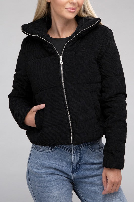 Corduroy Zip-Up Jacket - Classique Collection