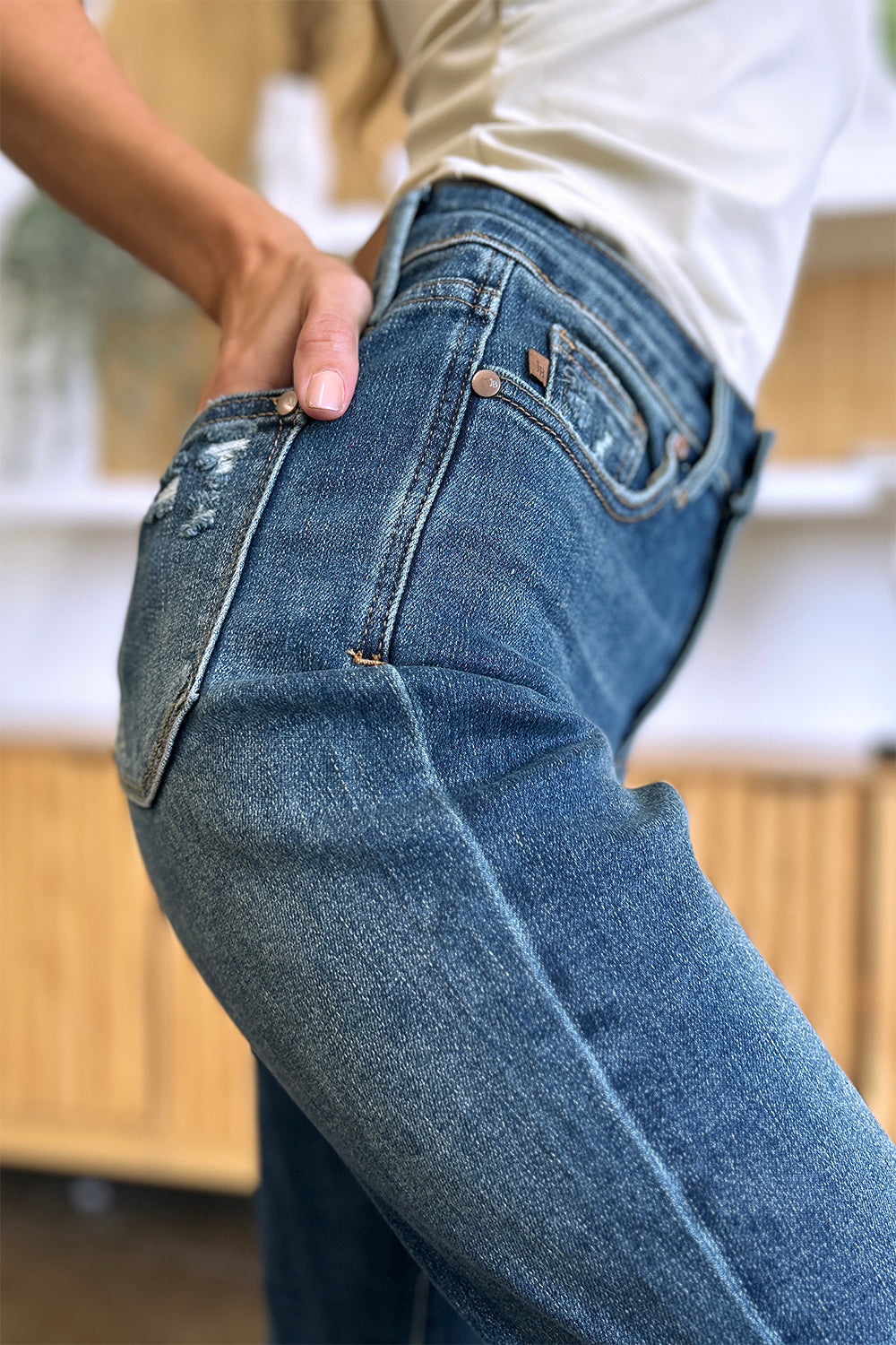 Judy Blue Full Size Tummy Control High Waist Slim Jeans - Classique Collection