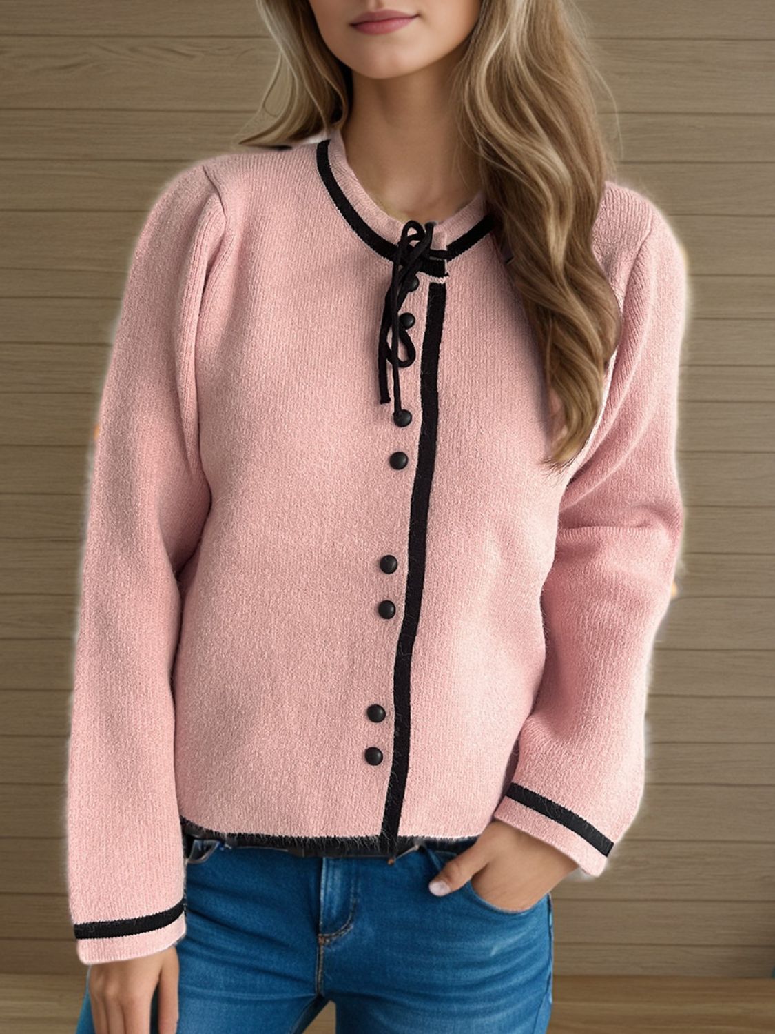 Button Down Long Sleeve Cardigan - ClassiQ